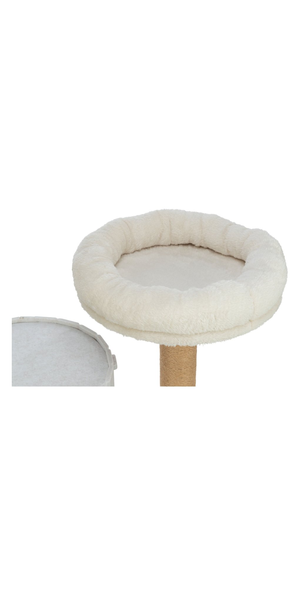Arbre a chat filia avec niche en feutre couleur creme — TRIXIE — vue 3